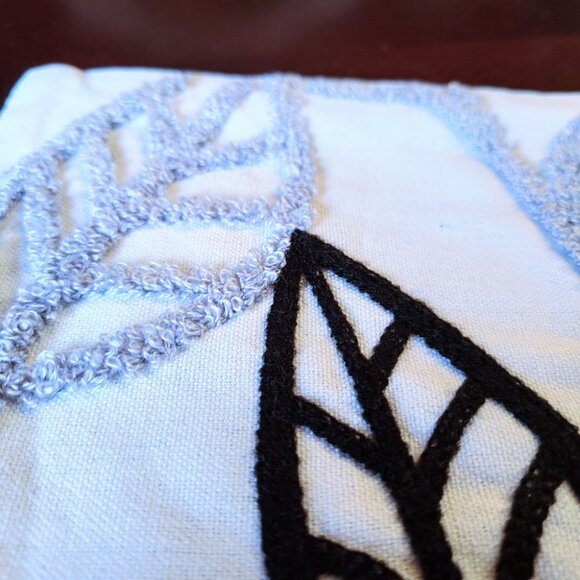 Boho Decorative Throw Pillow Cover Accent Case Leaf Cottage Modern Decor 12x20 - Picture 10 of 11